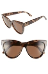 Le Specs Liar Liar Volcanic Tortoise Cateye Sunglasses In Volcanic Tortoise