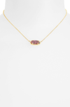 Kendra Scott Elisa Filigree Pendant Necklace In Multi Drusy/ Gold