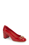 FERRAGAMO GARDA BLOCK HEEL PUMP,0693655