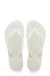 Havaianas Kids' Women's Slim Swarovski Crystal Ii Flip Flop Sandals Women's Shoes In White