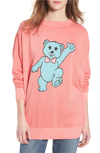 WILDFOX GROOVY TEDDY ROAD TRIP PULLOVER SWEATSHIRT,WCO74885W