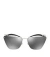 MIU MIU IRREGULAR MIRRORED SUNGLASSES,14826368