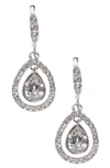 GIVENCHY CRYSTAL DROP EARRINGS,60414644