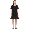 MONCLER MONCLER BLACK SHORT T-SHIRT DRESS,D1093 85602 00809AD