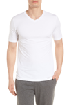 Hanro Cotton Pure V-neck T-shirt In White