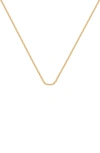 Monica Vinader Riva Slender Chain In Gold