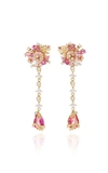 ANABELA CHAN M'O Exclusive Padparadscha Paradise Drop Earrings ,AC-18-PC-05-ES-YG-PP