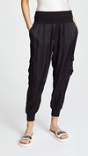 Cinq À Sept Tous Les Jour Giles Cupro Joggers In Blk
