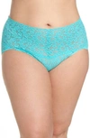 Hanky Panky Plus Size Signature Lace Retro Vikini 9k2124x In Seafoam