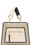 Fendi Small Runaway Small Colorblock Leather Tote - Brown In Multi