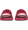 Givenchy Beach Sandals Slide Rubber Logo Pink In 653 Fig Pink