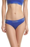 Calvin Klein 'modern Cotton Collection' Cotton Blend Bikini In Pure Cerulean