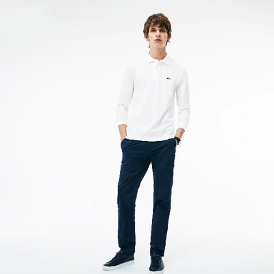 Lacoste Men's Classic Fit Long Sleeve L.12.12 Polo - M - 4 In White