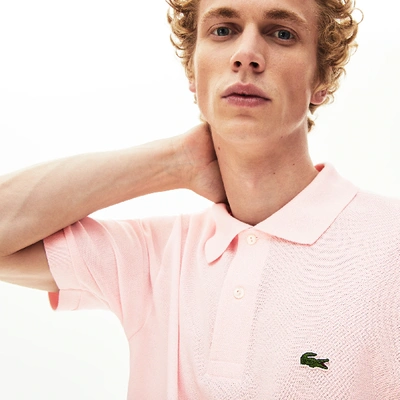 Lacoste Men's Original L.12.12 Petit Piqué Cotton Polo - S - 3 In Pink