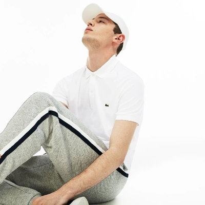 Lacoste Men's Regular Fit Pima Cotton Polo - S - 3 In White