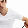 Lacoste Regular Fit V-neck T-shirt In White