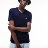 Lacoste Regular Fit V-neck T-shirt In Navy Blue