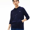 Lacoste Men's Cotton Jersey Hooded T-shirt - 3xl - 8 In Blue