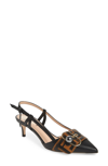 FENDI PEARLAND SLINGBACK SANDAL,8J6732-A33X