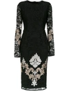 Olympiah Lace Lua Midi Dress In Black