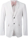 THOM BROWNE SINGLE BREASTED SPORT COAT WITH HALF LINING IN SEERSUCKER,MJC001H0057211854167