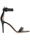Gianvito Rossi Portofino 70mm Leather Sandals In Black