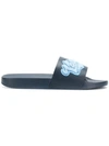 VALENTINO GARAVANI VALENTINO VALENTINO GARAVANI APPLIQUÉ SLIDES - BLUE,PY0S0A85HBV12917923