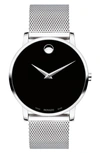 MOVADO MUSEUM MESH STRAP WATCH, 40MM,0607219