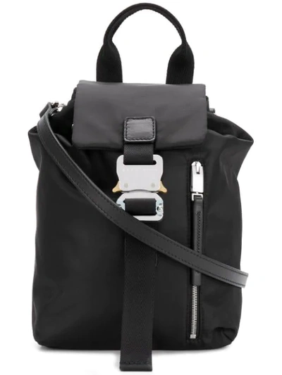 Alyx Buckle Fastened Mini Backpack In Black