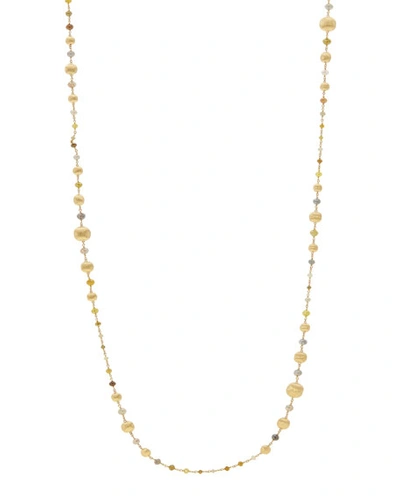 Marco Bicego Unico Africa Beaded Necklace With Rough Diamonds, 36" (33.64ct)
