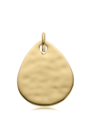 Monica Vinader Engravable Ziggy Pendant Charm In Yellow Gold