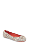 TORY BURCH 'MINNIE' TRAVEL BALLET FLAT,32727