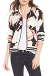 CUPCAKES AND CASHMERE ADRIENNE WATER LILIES JACKET,CI202533