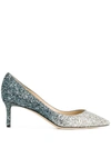 Jimmy Choo Sparkling Embellished Romy 60 Pumps In Multi