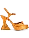 SIES MARJAN sculpted heel platform sandals,7MTC605MTC12931557