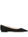 Jimmy Choo Romy Ballerina Shoes In Black