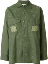 AS65 AS65 STAR EMBELLISHED SHIRT - GREEN,Y1804912911858