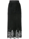 DOLCE & GABBANA floral pattern fitted skirt,O4A16TFU1KA12928202
