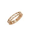STAURINO FRATELLI 18K ROSE GOLD ALLEGRA DIAMOND HAPPY BAND RING,PROD211050341