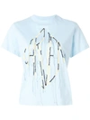CARVEN CARVEN PRINTED T-SHIRT - BLUE,7702TS43612920474