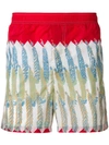 VALENTINO feather print swim shorts,PV0UH0304YL12521548