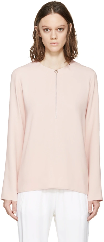 Stella Mccartney Pink Zippered Arlesa Blouse