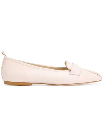 Anna Baiguera Pleated Toe Loafers In Neutrals