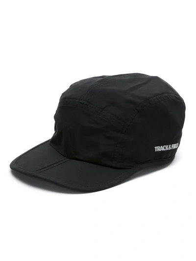 Track & Field Panelled Cap In Black