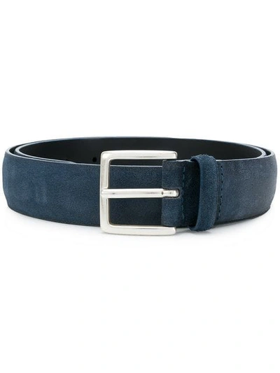 Orciani Suede Belt In Blue