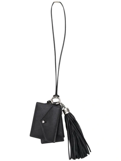 Saint Laurent Triple-function Keyholder Wallet In Black