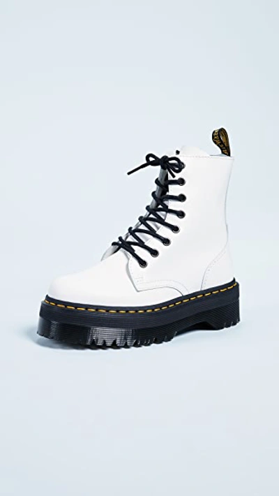 Dr. Martens' Jadon 8 Eye Boots In Weiss