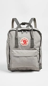 Fjall Raven Kanken Backpack In Fog/striped