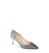 Jimmy Choo Women's Romy 60 Pointed-toe Pumps In Navy/ Silver