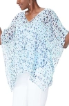 Nydj Chiffon Caftan Top In Desert Cat Tranquility